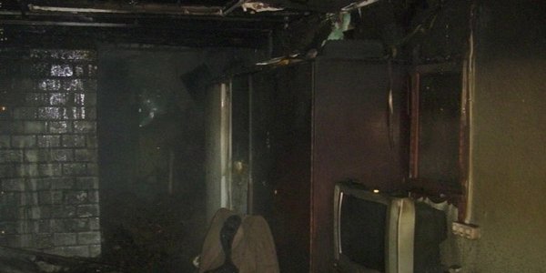 Пожар жилого дома в деревне Дайнова