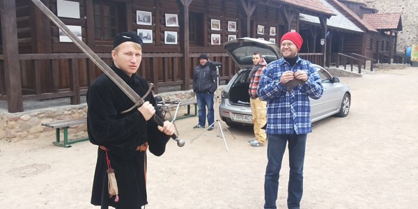 Фотофакт: "Беларусьфильм снимает фильм о жизни лидского замка"