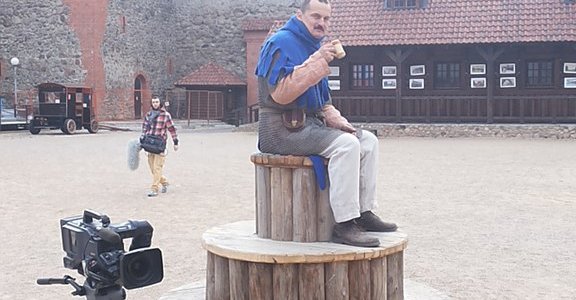 Фотофакт: "Беларусьфильм снимает фильм о жизни лидского замка"