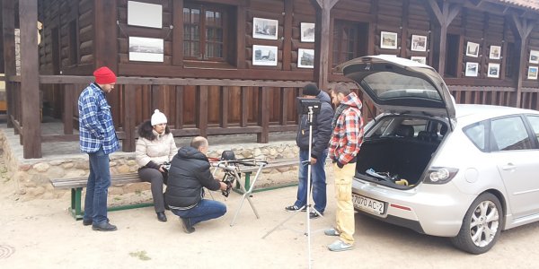 Фотофакт: "Беларусьфильм снимает фильм о жизни лидского замка"