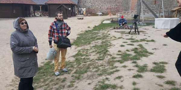 Фотофакт: "Беларусьфильм снимает фильм о жизни лидского замка"
