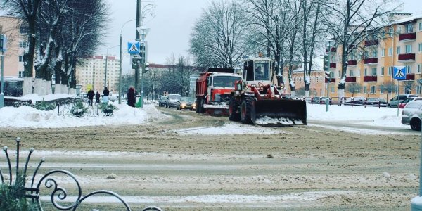 Зима в городе Лиде. Циклон "Даниелла"