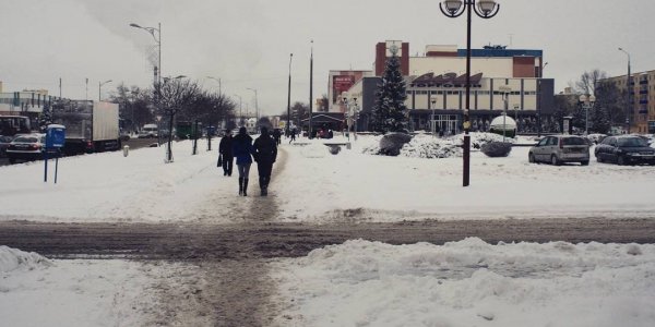 Зима в городе Лиде. Циклон "Даниелла"