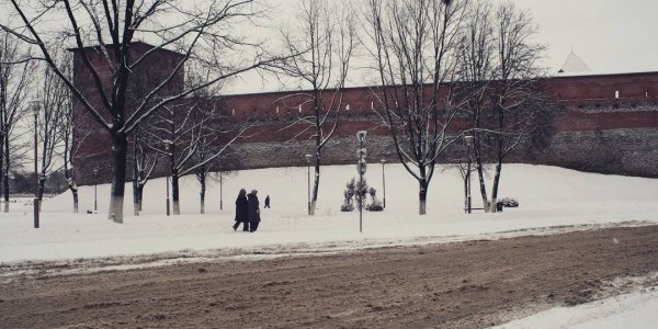 Зима в городе Лиде. Циклон "Даниелла"