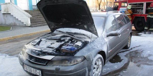 Возгорание автомобиля в субботу