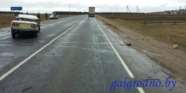 Авария вблизи деревни Белица