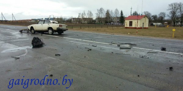 Авария вблизи деревни Белица
