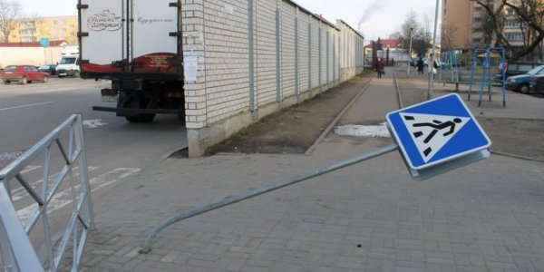 Очередной факт вандализма в Лиде