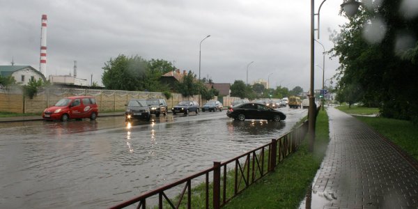 Город Лида затопило (Фото, Видео)