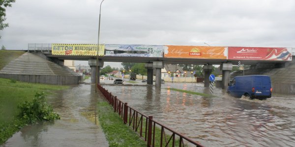 Город Лида затопило (Фото, Видео)
