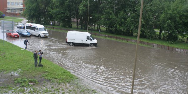 Город Лида затопило (Фото, Видео)