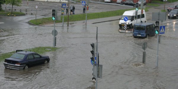 Город Лида затопило (Фото, Видео)