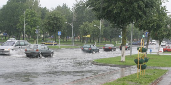 Город Лида затопило (Фото, Видео)