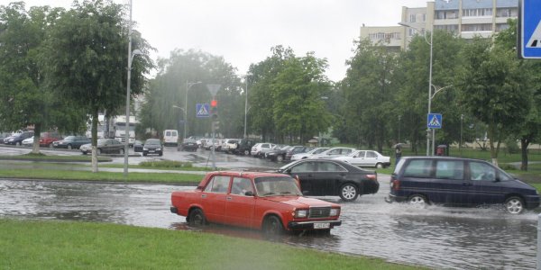 Город Лида затопило (Фото, Видео)
