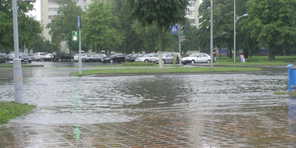 Город Лида затопило (Фото, Видео)