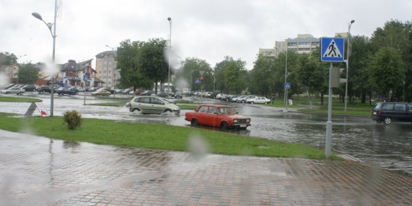 Город Лида затопило (Фото, Видео)