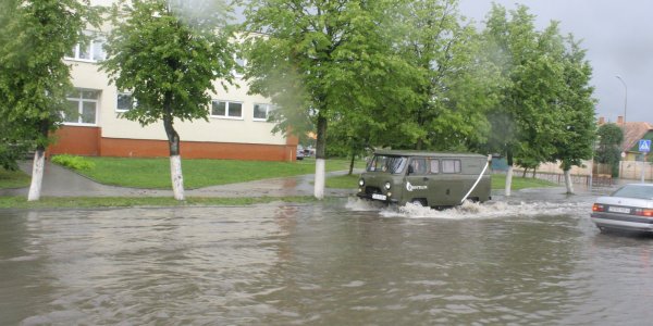 Город Лида затопило (Фото, Видео)