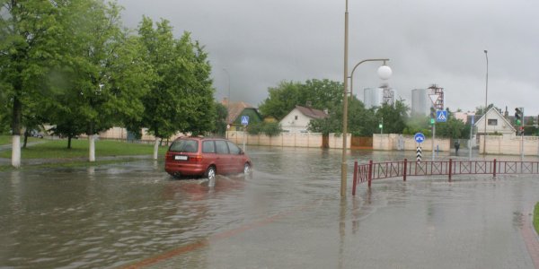 Город Лида затопило (Фото, Видео)
