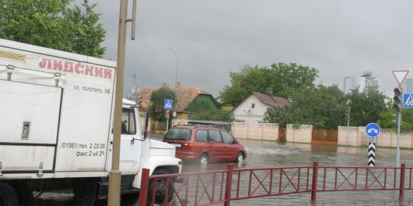 Город Лида затопило (Фото, Видео)