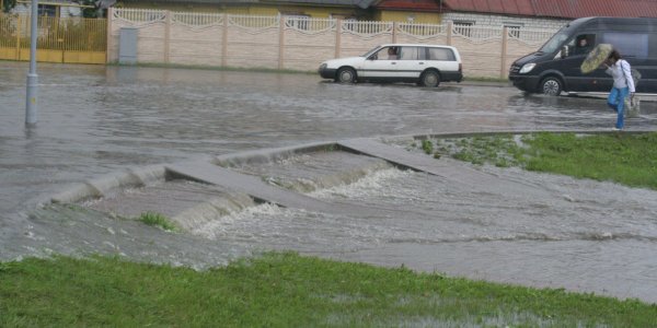 Город Лида затопило (Фото, Видео)