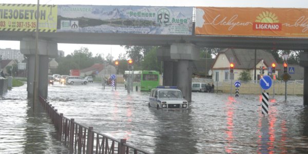 Город Лида затопило (Фото, Видео)