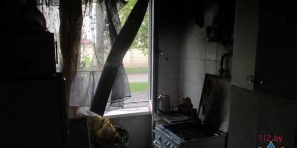 На пожаре в Лиде работники МЧС спасли пенсионера