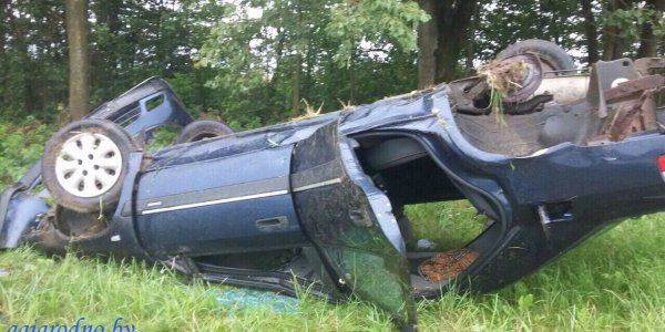 В Лидском районе опрокинулся «Ситроен»