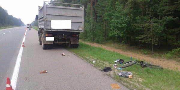 Маршрутка, ехавшая из Минска в Лиду, сбила насмерть идущую по обочине велосипедистку