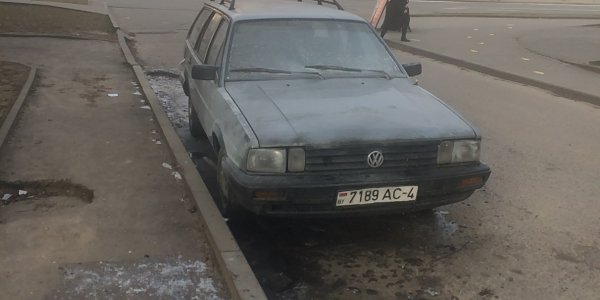 Возгорание автомобиля в Лиде