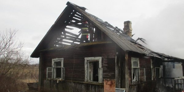 На пожаре в Лидском районе погиб 50-летний мужчина (Видео)