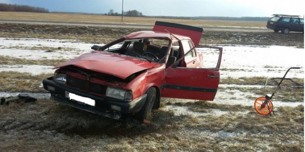 При обгоне в Лидском районе