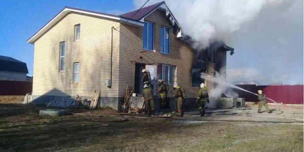 В Лиде произошел пожар в кирпичном доме