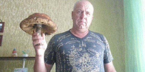 Житель Лиды нашел гриб массой почти с килограмм