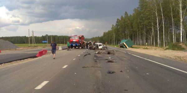 На трассе М6 фура вытолкнула на встречку Skoda: один человек погиб, два пострадали