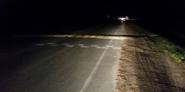 В сотне метров от неровности