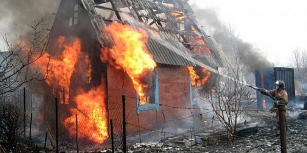 В Лидском районе сгорел дачный домик