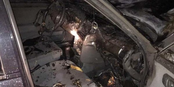 В Лиде горел автомобиль
