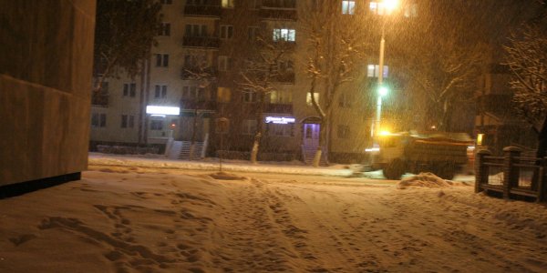 Ночной зимний город Лида (Декабрь 2018)