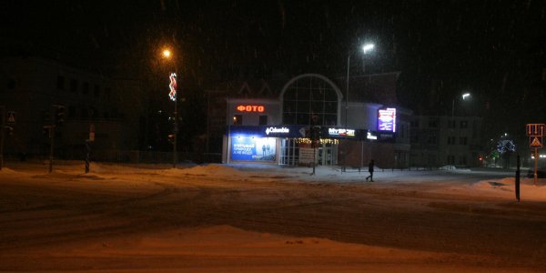 Ночной зимний город Лида (Декабрь 2018)