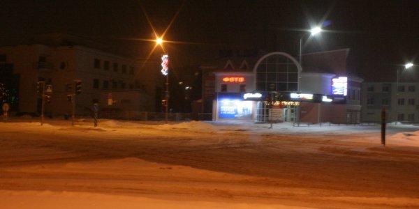 Ночной зимний город Лида (Декабрь 2018)