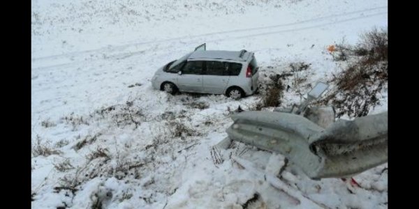 Авария на участке дороги в Щучинском районе