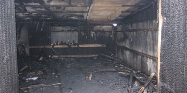В Лидском районе сгорел гараж с автомобилем