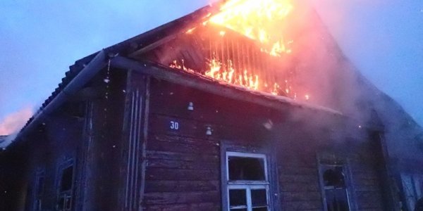 Произошел пожар в жилом доме в Лидском районе