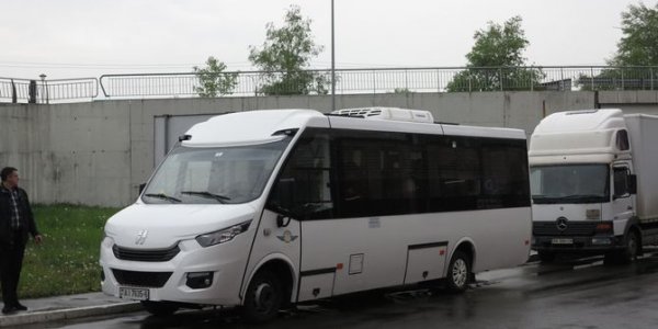 В Украину прибыл необычный автобус  из Лиды