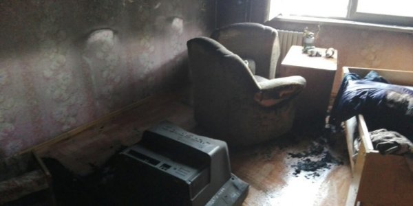 В Лиде горела квартира