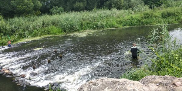 Водолазы провели чистку русла реки 