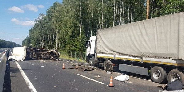 Около Лиды микроавтобус врезался в припаркованную на обочине фуру: есть погибший
