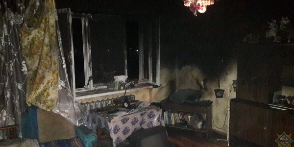 В Лиде при тушении горящего телевизора пострадал пенсионер